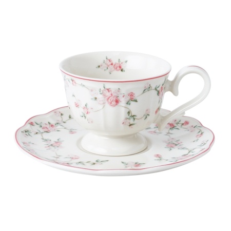 Чайная пара 200мл NOBLE —  Retro Ritz - La Vie En Rose