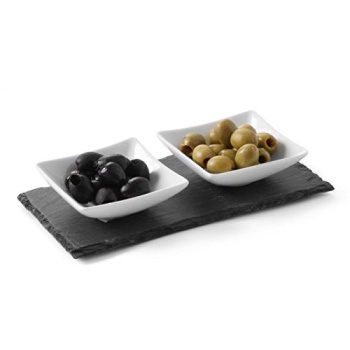 Блюдо сланцевое 300x100x(h)5мм Hendi, набор из 2шт