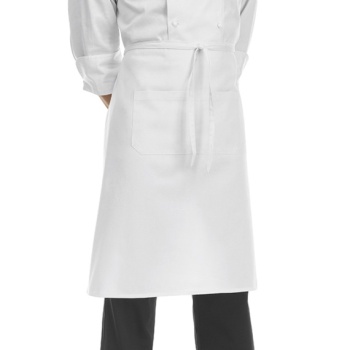 Передник с карманом 70x70см Egochef белый - 80% полиэстер, 20% хлопок