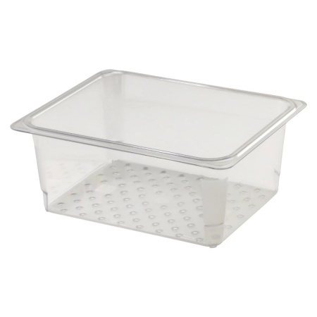 Гастроемкость перфорированная GN 1/2 32.5x26.5x12.7см Camwear прозрачная Cambro