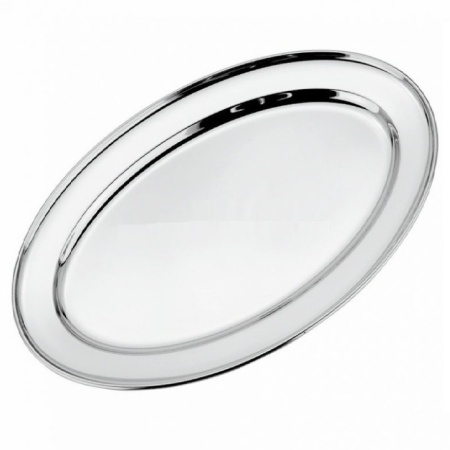 Блюдо металлическое овальное 35x21см - P.L. Proff Cuisine