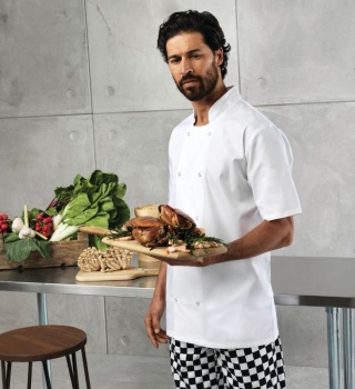 Китель поварской с коротким рукавом Jokado - цвет белый - размер M