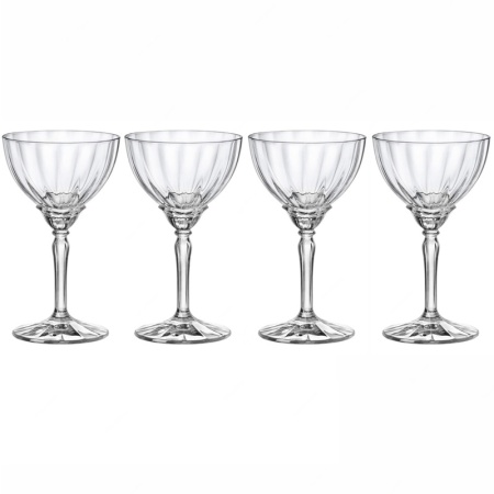 Набор бокалов для шампанского и коктейлей 240мл Espresso Martini FLORIAN, 4шт