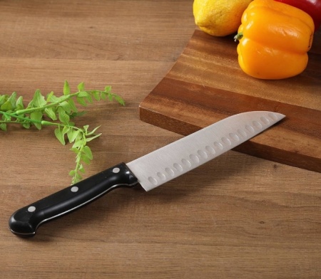 Нож сантоку 17.6см ULTRACORTE черный