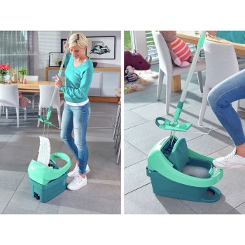 Комплект для уборки Profi XL ведро 8л на роликах с прессом для отжима и швабра 42см