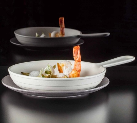 Емкость для подачи Ø16см с ручкой Sand CHEF'S FUSION