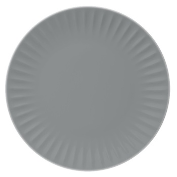 Тарелка плоская Ø21см RIBBY графит