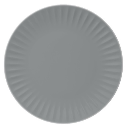 Тарелка плоская Ø21см RIBBY графит