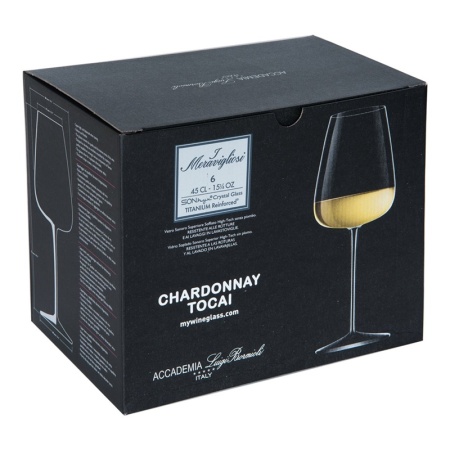 Набор бокалов для вина 450мл I MERAVIGLIOSI Chardonnay Tocai, 6шт