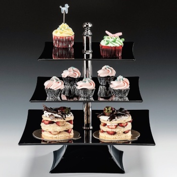 Этажерка 3 уровня 25/30/35x(h)44см черный – Alkan