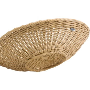 Корзинка для хлебобулочных изделий Ø38x7.5см бежевая