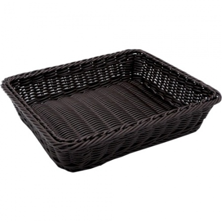 Корзинка для хлеба прямоугольная GN1/2 32.5x26.5x7см коричневая