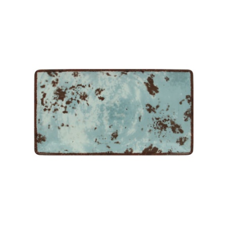 Тарелка прямоугольная 33.5x18.1см PEPPERY голубой