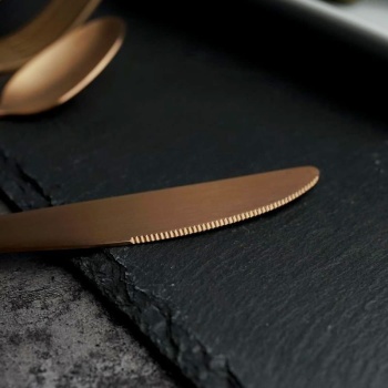 Нож столовый 23.1см Provence медный матовый цвет PVD покрытие