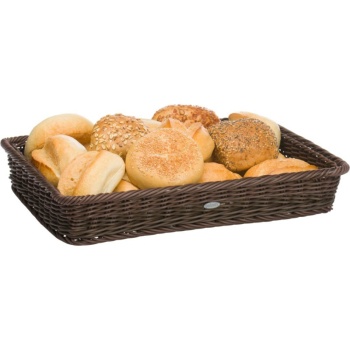 Корзинка для хлебобулочных изделий 40x30x7см коричневый
