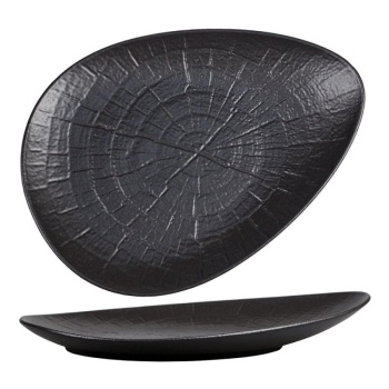 Блюдо для подачи 31x23.3см Black RAW Stellar