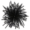 Соломка для питья гибкая бумажная 22см Ø6мм Black, 100шт