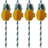 Соломка для питья Ø6мм 20см PINEAPPLE, 50шт