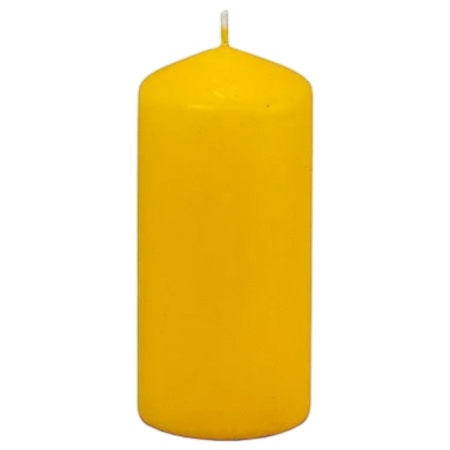 Свеча желтая Ø6x(h)13см GOLDEN YELLOW Pap Star
