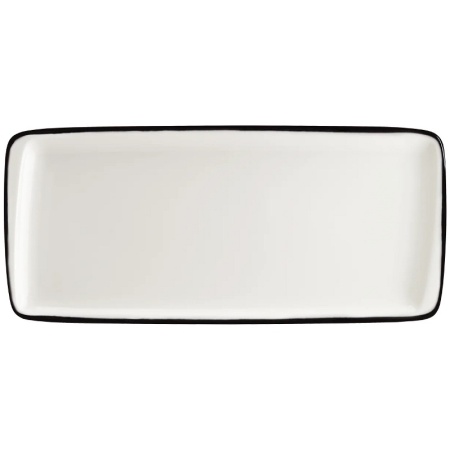 Тарелка прямоугольная 34x16см LINEA Black Moove