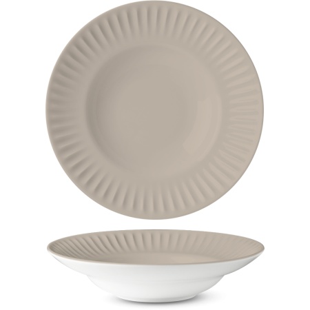 Тарелка для пасты глубокая Ø26см RIBBY Almond