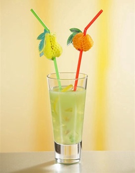 Соломка 24см Фрукты, 6шт