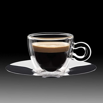 Набор чашек 65мл с блюдцами ESPRESSO Thermic Glass, 2шт