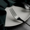 Вилка столовая 21.5см Alessi-Black черный матовый цвет PVD покрытие