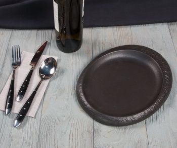 Тарелка, блюдо 28x21.5см Black RAW Stellar