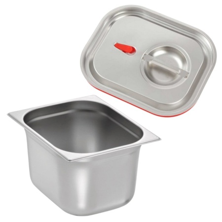 Гастроемкость GN 1/2 32.5x26.5x20см 12.5л с герметичной крышкой Profi-Chef