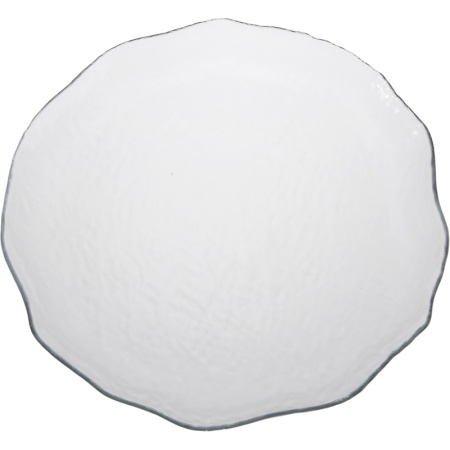 Блюдо стеклянное 28см Amorf прозрачное