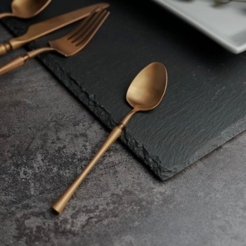 Ложка чайная 15см 1920-Copper медный матовый цвет PVD покрытие