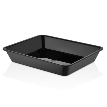 Гастроемкость GN 1/2 325x265x(h)50мм черная (PC) GastroPlast