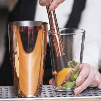 Бостонский шейкер 700мл Kingtex с медным покрытием