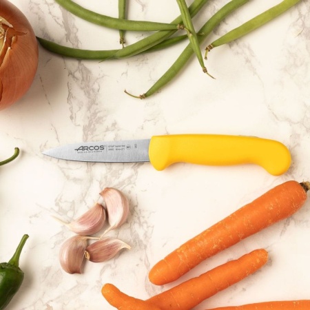 Нож для овощей и фруктов 8см 2900 желтый