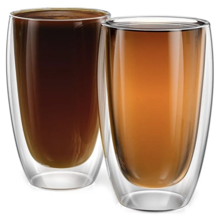 Стакан с двойными стенками 450мл P.L Proff Cuisine термостекло