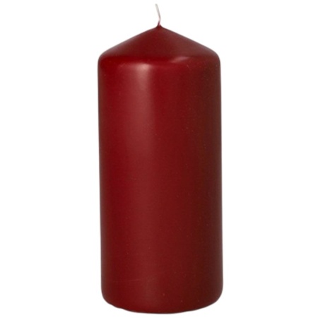 Свеча бордовая Ø6x(h)13см BORDEAUX Pap Star