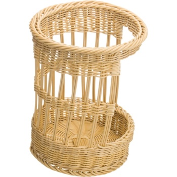 Корзинка для хлебобулочных изделий Ø30x38см бежевая