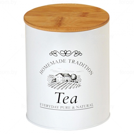 Емкость для чая Ø11x(h)13.5см c надписью "Tea"