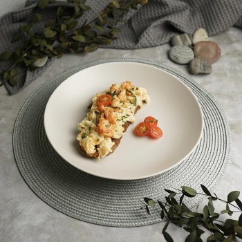 Салатник Ø25.5cм 1300мл NOBLE Fine Plus Light Grey