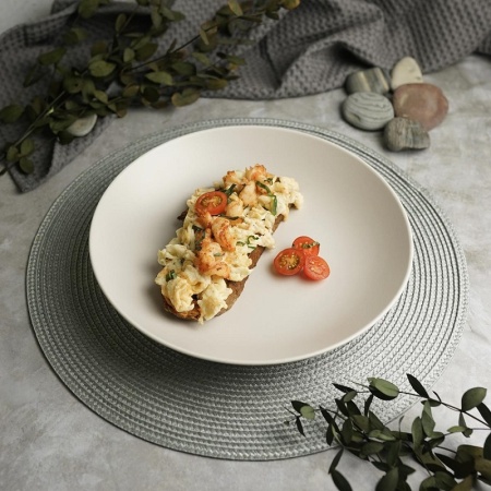 Салатник Ø25.5cм 1300мл NOBLE Fine Plus Light Grey