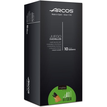 Набор кухонных ножей MAITRE - 4шт с мусатом на подставке