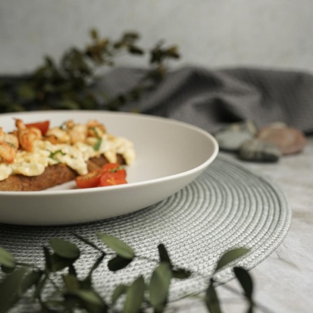 Салатник Ø25.5cм 1300мл NOBLE Fine Plus Light Grey