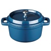 Кокот с крышкой Ø14см 600мл синий