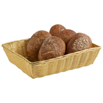 Корзинка для хлеба 30x22x(h)7см BASIC бежевая APS