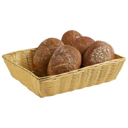 Корзинка для хлеба 30x22x(h)7см BASIC бежевая APS