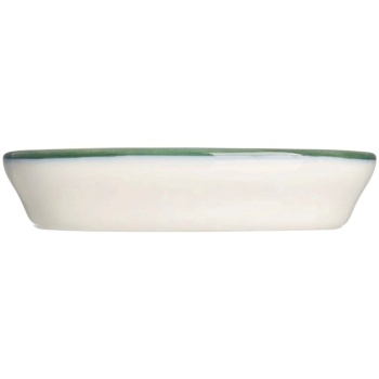 Тарелка овальная 10x6см LINEA Green Hygge