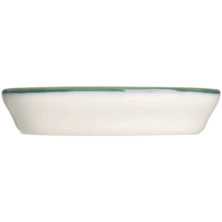 Тарелка овальная 10x6см LINEA Green Hygge