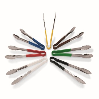 Щипцы универсальные 24см HACCP красные WAS