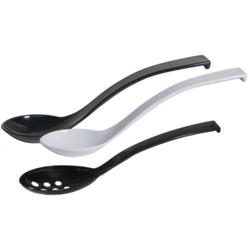 Ложка сервировочная 23.5см Contacto черная перфорированная